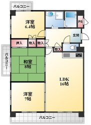 エスポワール桜の物件間取画像